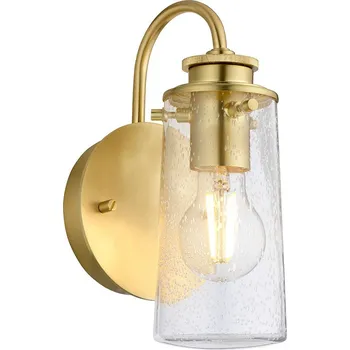 Nástěnné svítidlo Koupelnová nástěnná lampa Braelyn - broušená mosaz