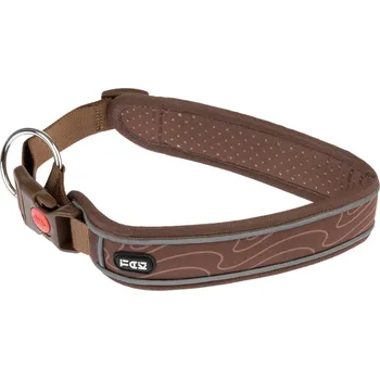 Obojek pro psa TIAKI Soft & Safe obojek, hnědý - velikost L: obvod krku 55 - 65 cm, Š 45 mm