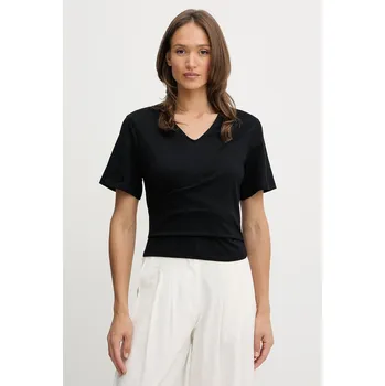 Bavlněné tričko United Colors of Benetton 3J5CD401R černá 99X, vel. S