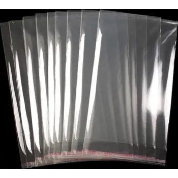 Obalový materiál PP sáček s lepicí klopou 17x28 cm Varianta: transparent, Balení: 10200 ks