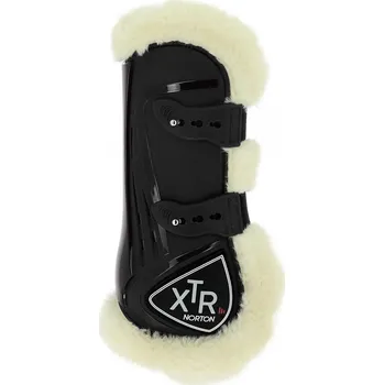 Ochrana nohy a ocasu NORTON Kamaše přední XTR Norton, s beránkem, bajonetovým zapínáním, pár, černé FULL