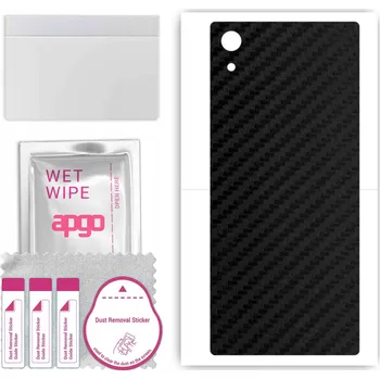 Pouzdro na mobilní telefon Fólie / Ochranná fólie na ZÁDA pro Sony Xperia XA1 - Carbon Vzhled