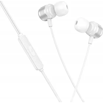 Sluchátka Borofone Sluchátka BM93 Platinum s mikrofonem Typ C stříbrná