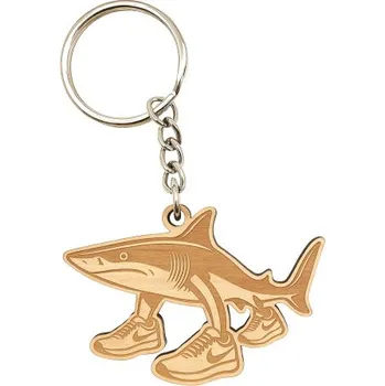 Žertovný předmět Tralalero Tralala - Italian Brainrot - přívěšek nebo klíčenka s gravírováním- Tričkový.cz