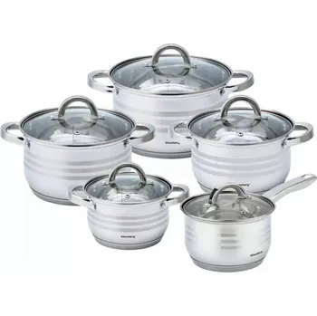 Sada nádobí Sada hrnců Klausberg 155-925 hrnců nerezová ocel 12 ks.