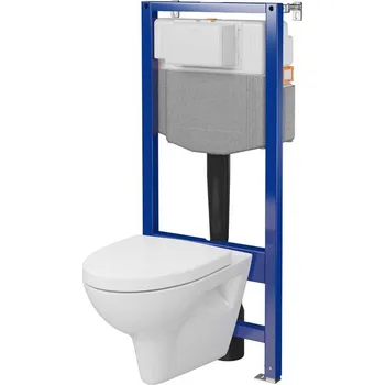 WC sada Mechanická podomítková sada CERSANIT AQUA PLUS s miskou a deskou PARVA S701-819