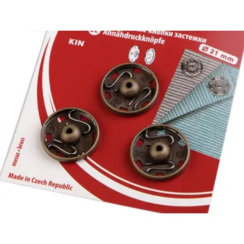 Galanterie Kovové patentky / stiskací knoflíky
