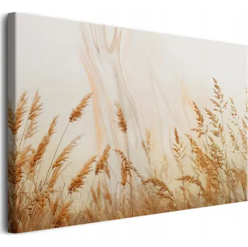 Obraz Stylový obraz na zeď do ložnice obývacího pokoje Béžová krajina s trávami