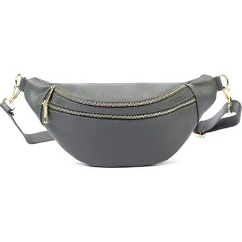 Ledvinka Dámská kožená ledvinka Luka 24-017-G šedá