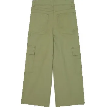 Dámské kalhoty United Colors Of Benetton Kalhoty z materiálu 4L2VCE040 Zelená Wide Leg 130