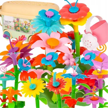 ostatní stavebnice STAVEBNICE KVĚTINY ZAHRADA STAVEBNICE KVĚTINY VELKÉ 102 dílků pro děti