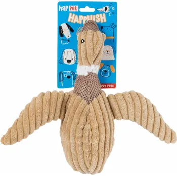 plyšák Plyšová Hračka pro psa Happet - Plyšová kachna hnědá 26 cm