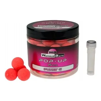 Boilies Nástraha Pop Up Plovoucí Kuličky Krab/Robin Red 15mm + booster Warmuz Baits
