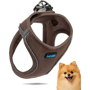 Postroj pro psa Postroj pro psa Air Comfort XXS hnědý PRODYŠNÝ REFLEXNÍ