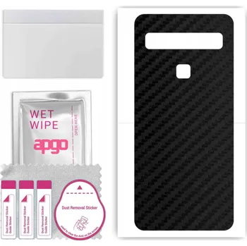 Pouzdro na mobilní telefon Fólie / Ochranná fólie na ZÁDA pro TCL 10L - Karbonový Vzhled