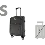 ORLACS 6004 Cestovní kufr S – více barev | 360° kolečka | Textilní materiál Barva: Šedá