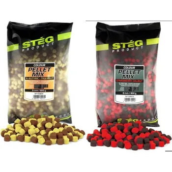 Nástraha Pelety Stég Pellet Mix 8mm 800gr N-Butyric-Tigernut