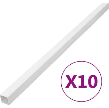 kabelová chránička vidaXL Kabelová lišta 50 x 25 mm 10 m PVC