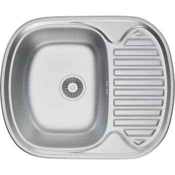 Nerezový dřez VELAZO - Saténový ocelový dřez 60 × 49 se sifonem VELAZ6049S