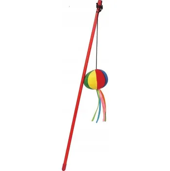 Hračka pro kočku Rybářský prut Happet pro kočky Rybářský prut Happet pro kočky kuličkou 47 cm