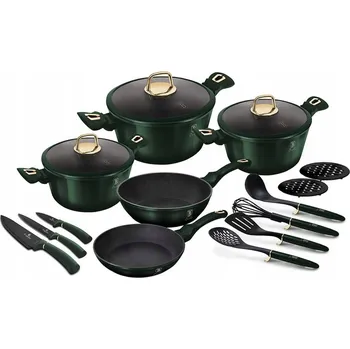 Sada nádobí Sada hrnců Berlinger Haus 02596 Emerald hliníková 15 ks