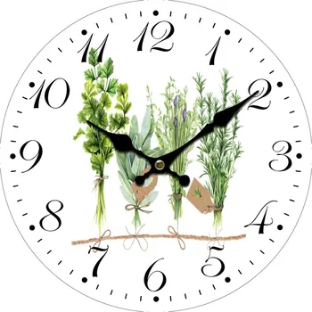 Hodiny Nástěnné hodiny Bylinky NEW 2000057