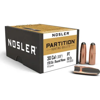 Příslušenství pro sportovní střelbu Střely Nosler Partition .30 cal, dia .308, 170grs