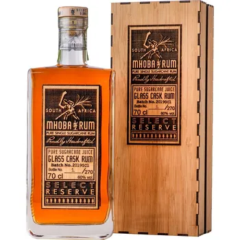 Rum Mhoba Select Reserve Glass Cask Rum 60% 0,7l (karton)