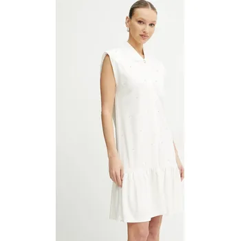 Dámské šaty Šaty Liu Jo béžová barva, mini, TA5191 J5942 TA5191.J5942 01X, vel. XS