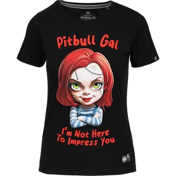 Dámské tričko PitBull West Coast - dámské triko SWEETIE CHU 2 černé velikost: M