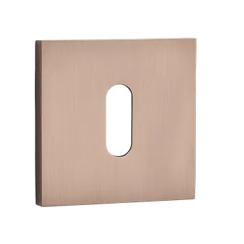 Dveřní kování Kuchinox ROZETA hranatá klič růžové zlato