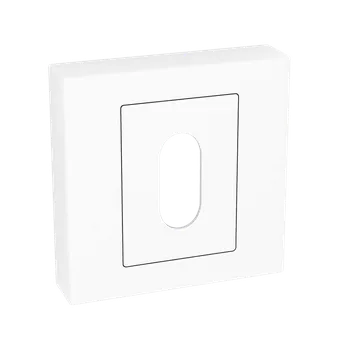 Dveřní kování Kuchinox ROZETA hranatá klíč bílá