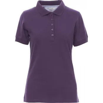 Dámské tričko Payperwear Dámská polokošile Glamour s 5 knoflíky Barva: fialová temná, Velikost: XL