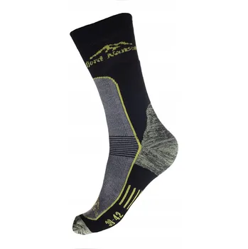 Pánské ponožky Ponožky Fjord Nansen Hike Kevlar Black 35-38