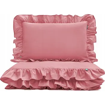 Povlečení SADA POVLEČENÍ S VOLÁNKY 140x200 + POVLAK NA POLŠTÁŘ 80x70 BAVLNA BAVLNA | MUMLA