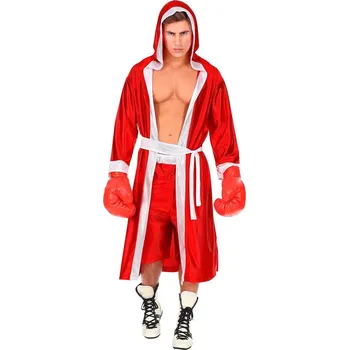 Karnevalový kostým Pánský kostým boxer, červený - L