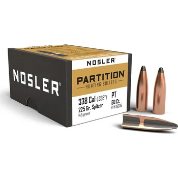 Příslušenství pro sportovní střelbu Střely Nosler Partition .338 cal, dia .338, 225grs