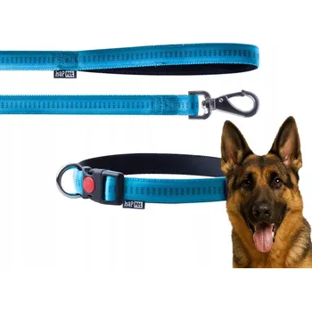 Obojek pro psa Látkový obojek pro psa se sadou vodítka Happet, velikost XL