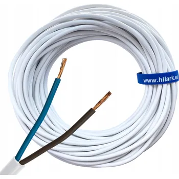 elektrický kabel Kabel Kulatý alarmový, elektrický, ohebný (lanko), instalační OWY Hilark 2 x 1,5