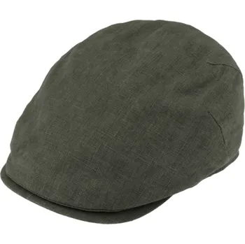 Čepice Fiebig - Headwear since 1903 Pánská lněná letní bekovka - Fiebig since 1903 - olivová (UV filtr 50, ochranný faktor) Velikost: 55 cm (S)