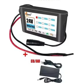 Článková baterie Akupack 6S1P 24V 20Ah 18650 lithiová baterie 25.2V 75Wh + nabiječka