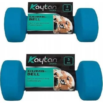 Neoprenové činky Dumbbell Kaytan sada 2 x 3 KG závaží Modré