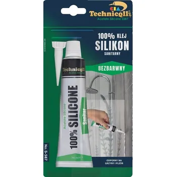stavební silikon SANITÁRNÍ LEPIDLO BÍLÉ 70ML TECHNICQLL S-089 SILIKON