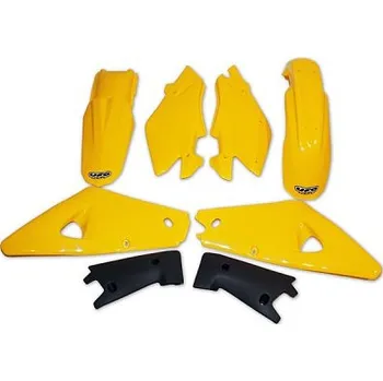 UFO kompletní sada plastů HUSQVARNA CR 2T 05 barva (žlutá/grafitová) (HU601E999) (UFO kompletní sada plastů HUSQVARNA CR 2T 05 barva (žlutá/grafitová) (HU601E999))