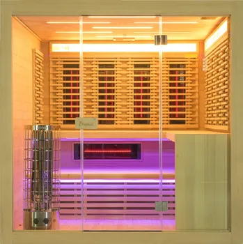 Infrasauna Sauna ProWell COMBI C5 Hemlock RedGlass s RLT filtrem