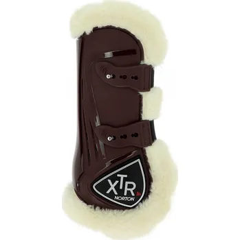 Ochrana nohy a ocasu NORTON Kamaše přední XTR Norton, s beránkem, bajonetovým zapínáním, pár, hnědé FULL