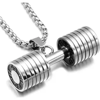 Přívěsek Přívěsek z chirurgické oceli Činka Go Fit Stříbrná - Model BEZ ŘETÍZKU (pouze přívěsek)