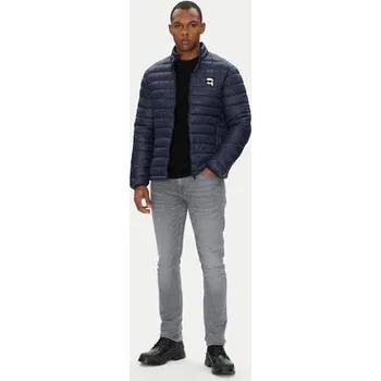 KARL LAGERFELD Bunda pro přechodné období 505710 553590 Tmavomodrá Regular Fit 54