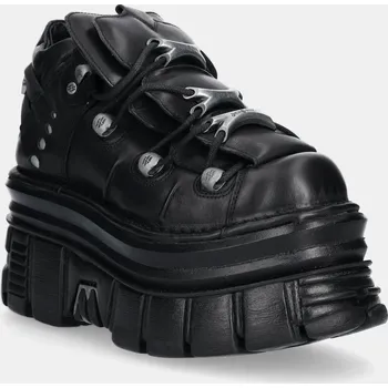 Pánská obuv Kožené tenisky New Rock M.106.C178 černá 99X, EUR 36