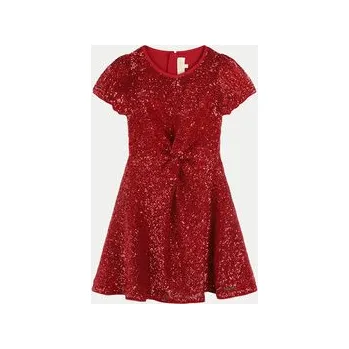 Dámské šaty MICHAEL KORS KIDS Elegantní šaty R30168 M Červená Regular Fit 8Y